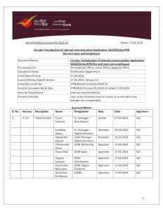 Sandesh by IPPB- internal communication application 