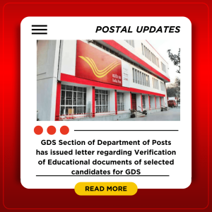 Verification of Educational documents of selected candidates for GDS