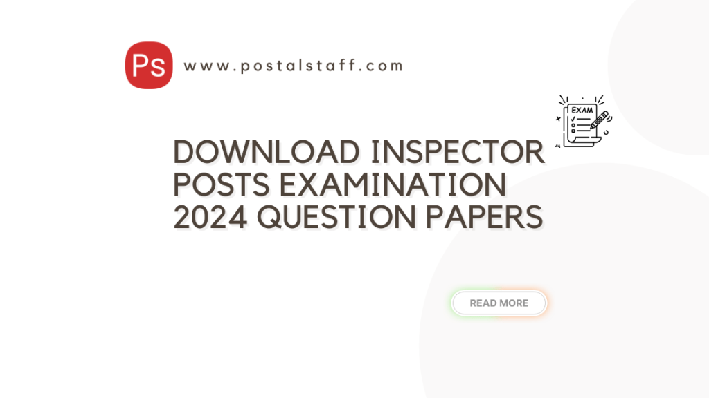 Gds To Pa Sa Exam Question Papers With Answer Keys Of All Postal